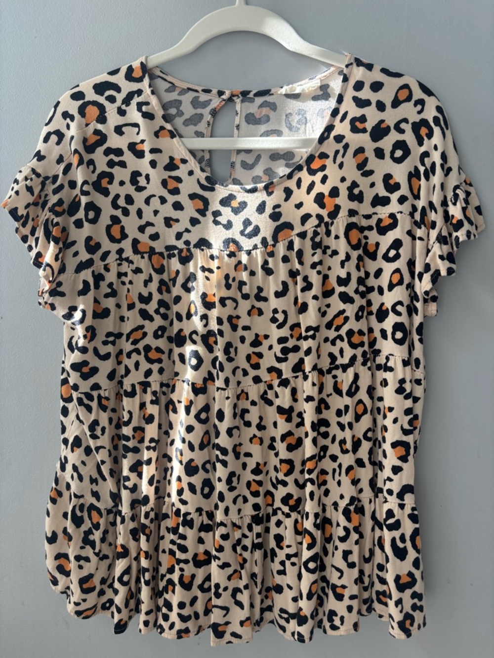 Entro Leopard Babydoll Top